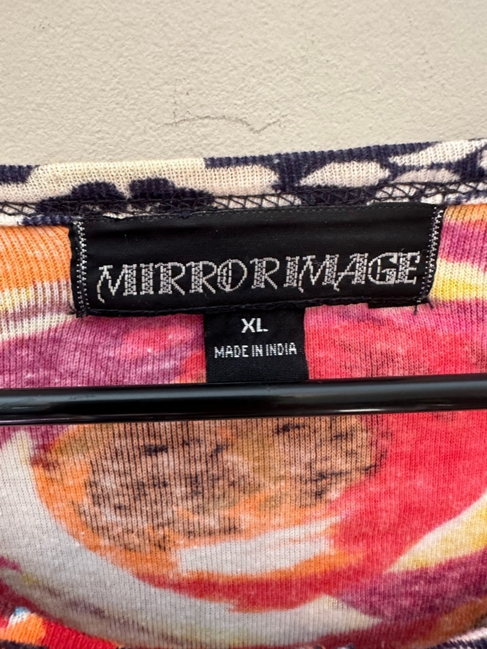 Vintage Y2K Era Mirror Image Colorful Abstract Artwork Button-Front Cardigan XL - Picture 2 of 7